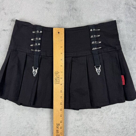 TRIPP NYC Daang Goodman Grunge Pleated Garter Straps Mini Skirt Rave Whimsygoth - Picture 10 of 10